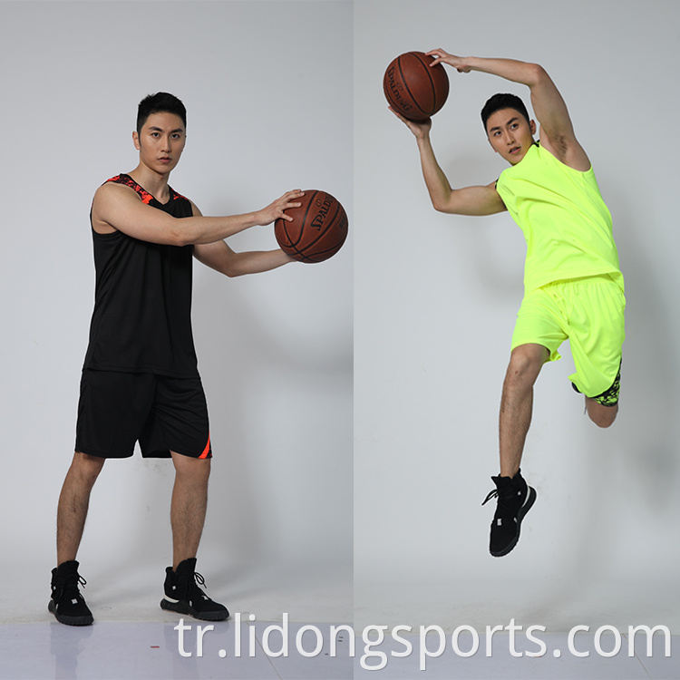 Sade Gençlik Basketbol Üniformaları Erkekler İçin Toptan Boş Basketbol Formaları